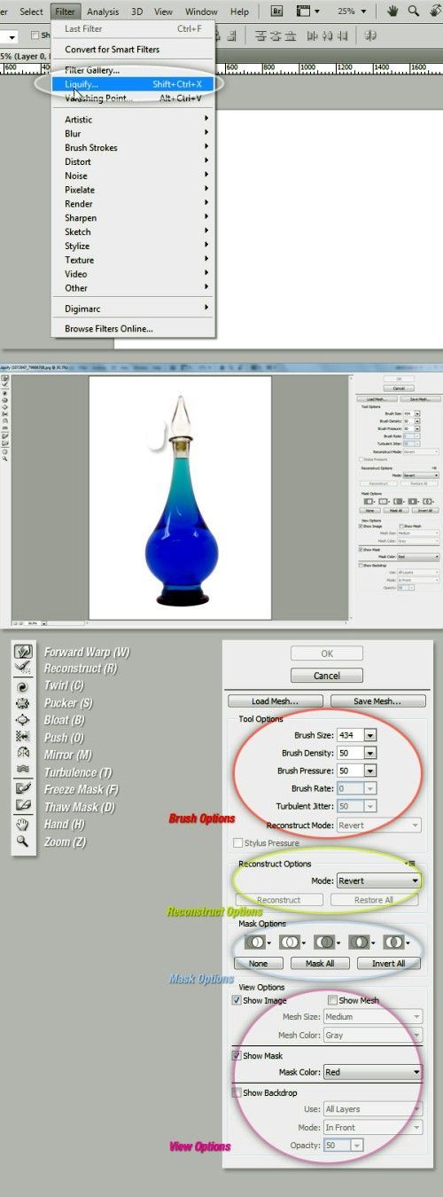 ������ Liquify (��������) � �������