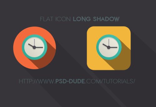 Длинные тени от плоских элементов Длинные тени от плоских элементов