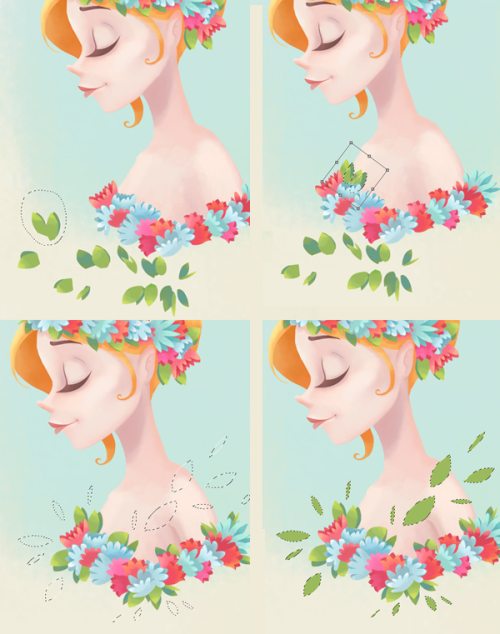 Рисуем цветочную леди в Photoshop Рисуем цветочную леди в Photoshop