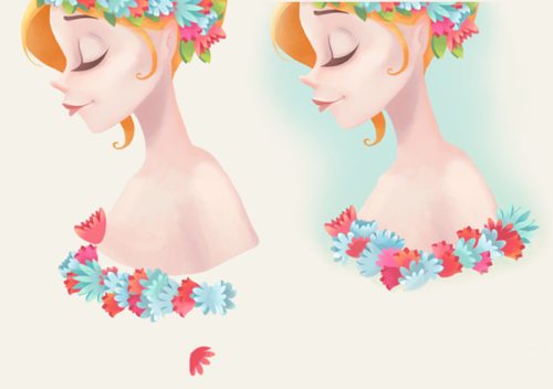 Рисуем цветочную леди в Photoshop Рисуем цветочную леди в Photoshop