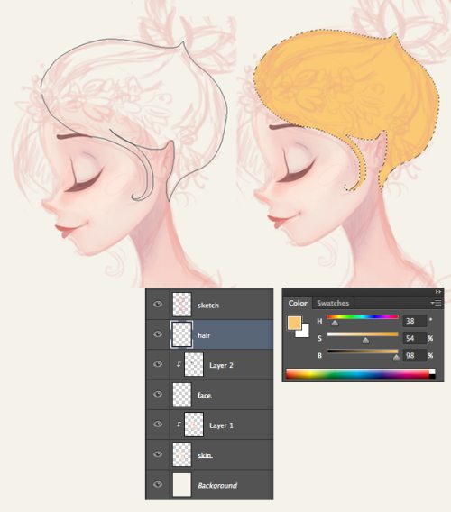 Рисуем цветочную леди в Photoshop Рисуем цветочную леди в Photoshop