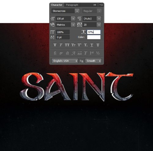 Раскаленный текст в Photoshop Раскаленный текст в Photoshop