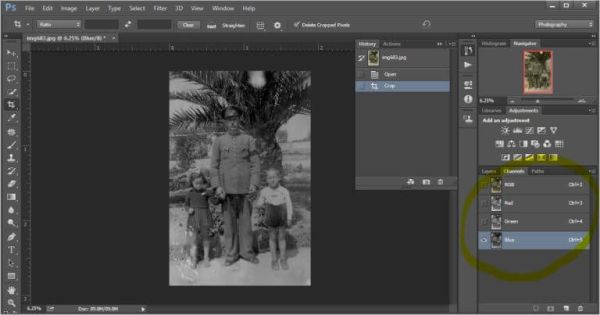 Как ретушировать старые фотографии в Фотошоп Как ретушировать старые фотографии в Фотошоп