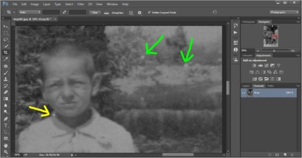 Как ретушировать старые фотографии в Фотошоп Как ретушировать старые фотографии в Фотошоп