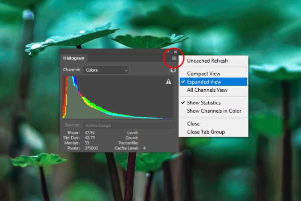 Гистограмма в Photoshop Гистограмма в Photoshop