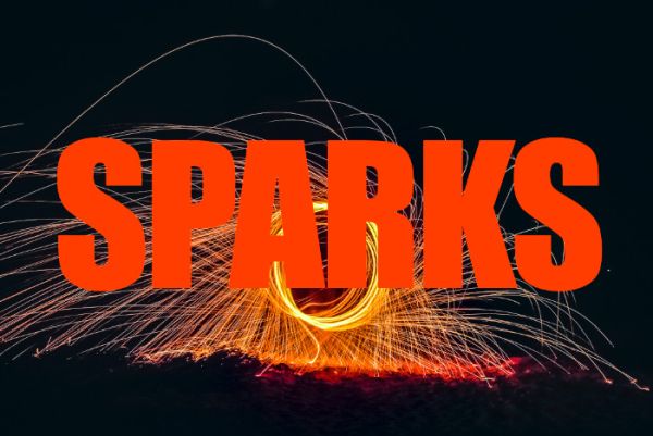 Текст из искр в Photoshop Текст из искр в Photoshop