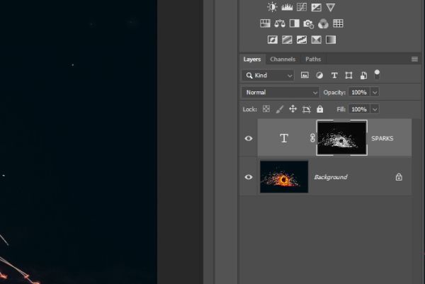 Текст из искр в Photoshop Текст из искр в Photoshop