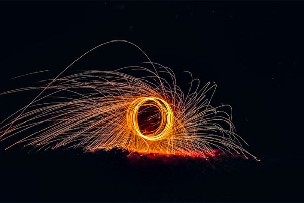 Текст из искр в Photoshop Текст из искр в Photoshop