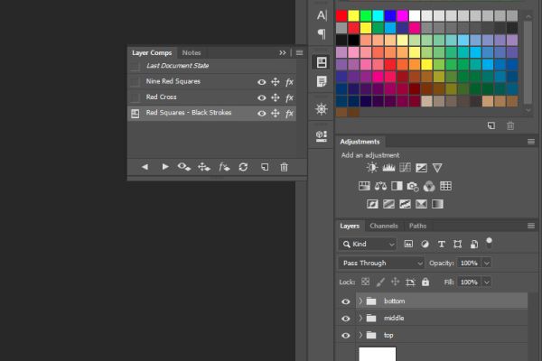 Функция Layer Comps (Композиции слоёв) в Photoshop Функция Layer Comps (Композиции слоёв) в Photoshop