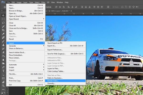 ������� ����� �� Adobe Photoshop