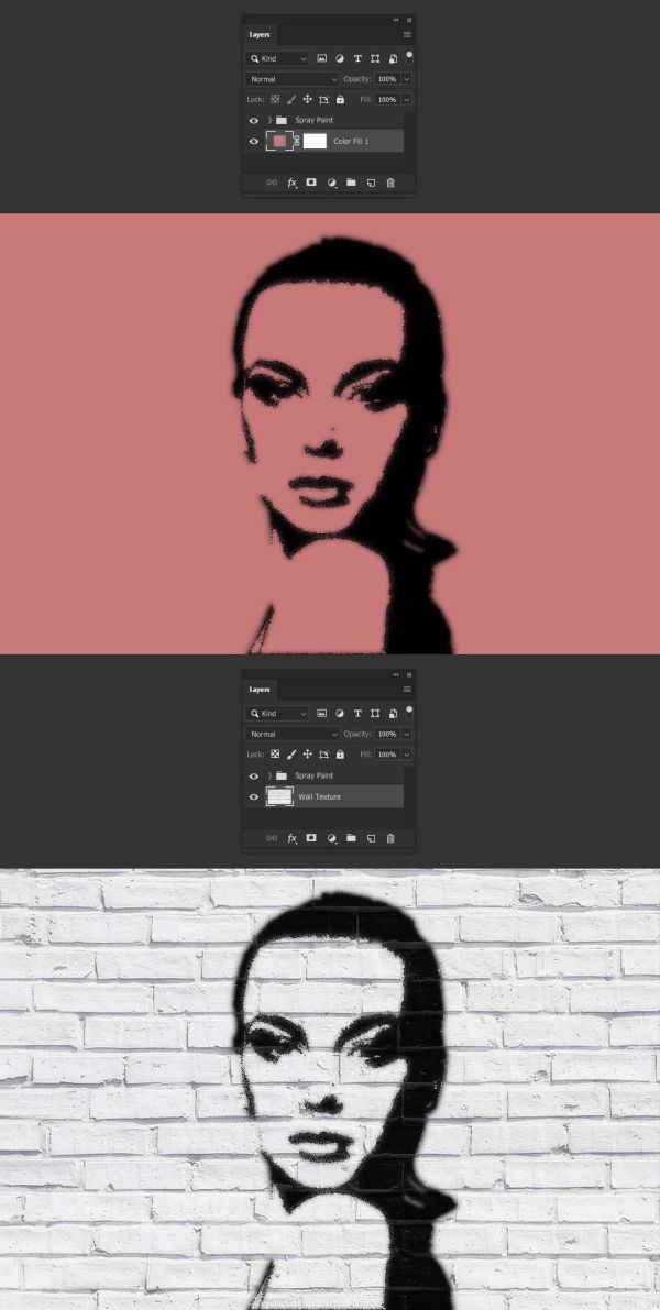 Граффити из фото в Photoshop Граффити из фото в Photoshop